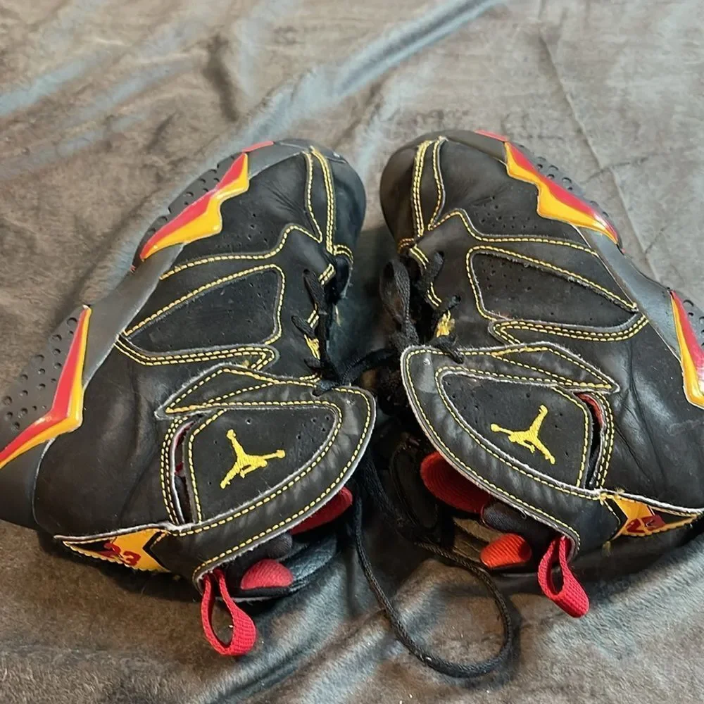 Air Jordan 7 Retro 'Citrus' US Basketball Sneakers, 1.5 Youth